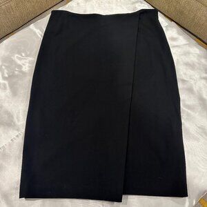 New Carmen Marc Valvo Black Pencil Skirt, Size 12 (NWOT)